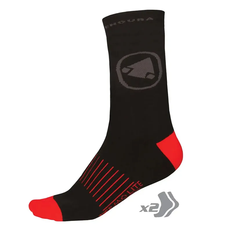 Endura Thermolite Socks - Twin Pack - Black
