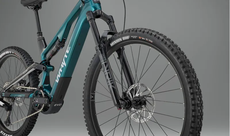 Whyte ELyte Evo RS V2 Electric Mountain Bike in Gloss Aquamarine-3