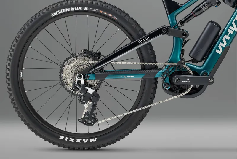 Whyte ELyte Evo RS V2 Electric Mountain Bike in Gloss Aquamarine-5