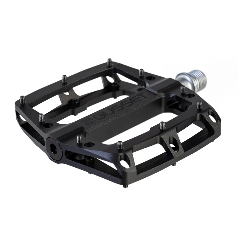Gusset Slim Jim CNC Aluminium Pedals - Stealth Black