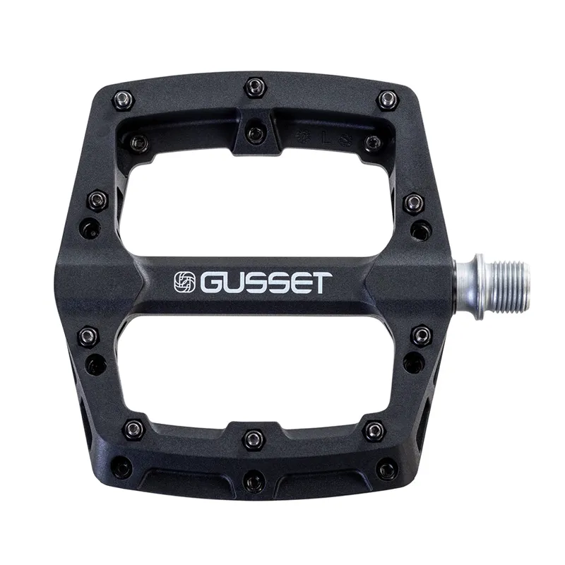 Gusset Slim Jim Nylon Pedals - Black-1