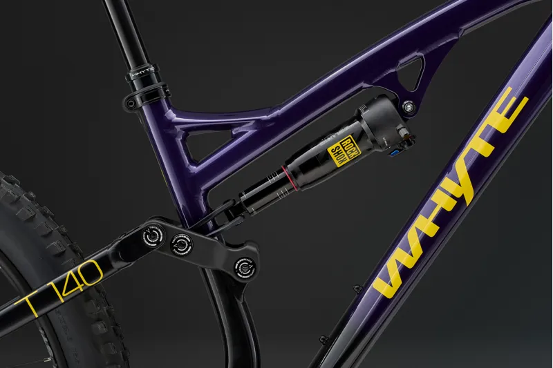Whyte T-140 27 Junior Trail Full Suspension Bike in Purple with Black-3
