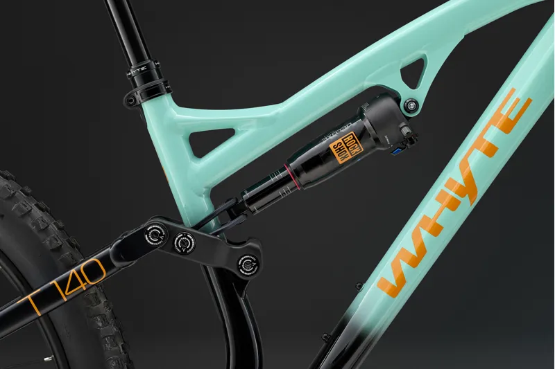 Whyte T-140 27 Junior Trail Full Suspension Bike in Gloss Green-6