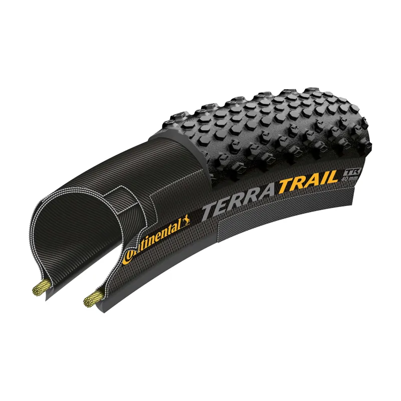 Continental Terra Trail Protection TR 700 x 40c Folding Black Tyre-1