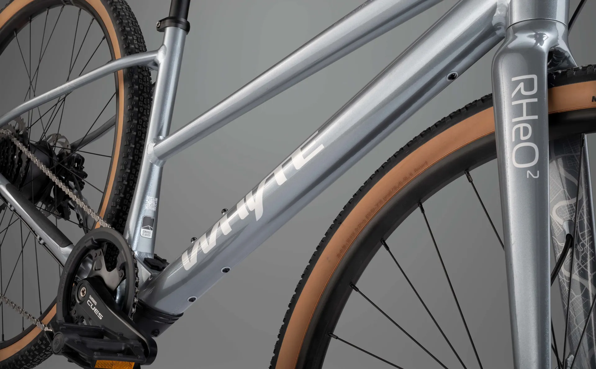 Whyte R7 Whyte Rheo 2 ST Electric City Leisure Hybrid Bike Gloss Silver