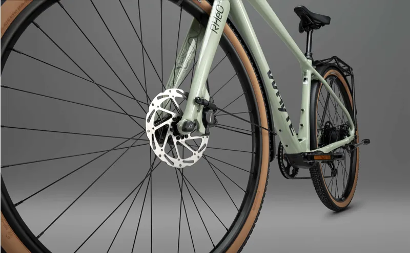 Whyte Rheo 3 Electric Hybrid Bike in Gloss Sage Green-12