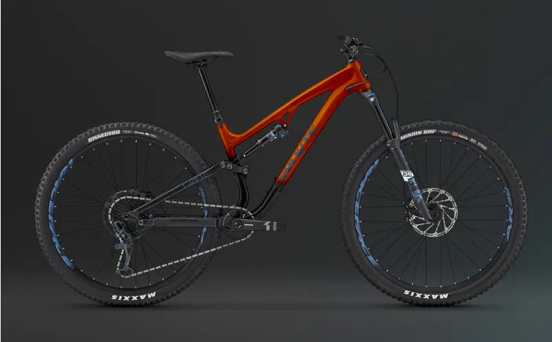 Whyte T-140 RS V3 Trail Full Suspension Mountain Bike in Tiger Orange-5