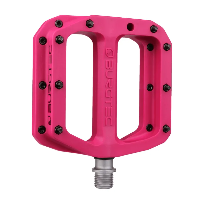 Burgtec MK4 Composite Pedals - Toxic Barbie Pink