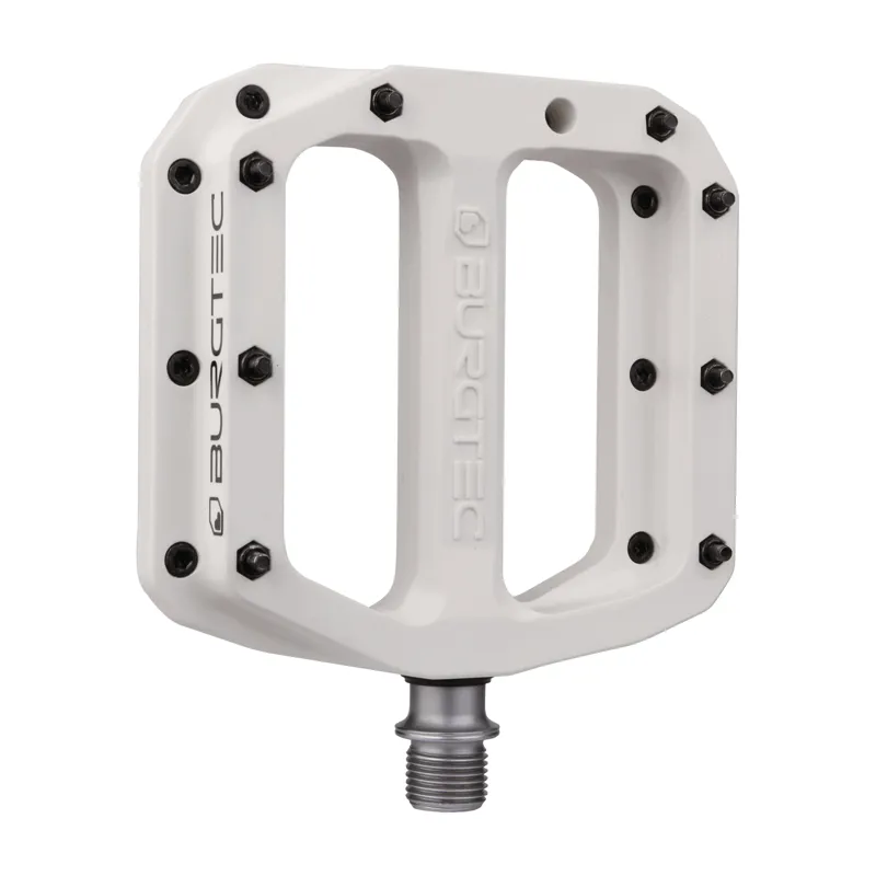 Burgtec MK4 Composite Pedals - Damn Right White
