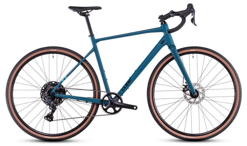 Cube Nuroad One Gravel Bike in Poseidon Green/Black