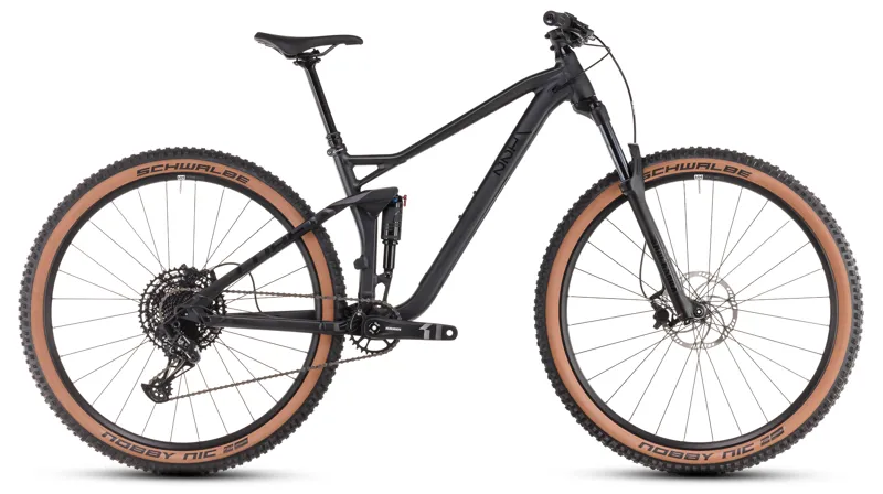 Cube Stereo One22 Pro Full Suspension Trail Bike in Metal Black/Black