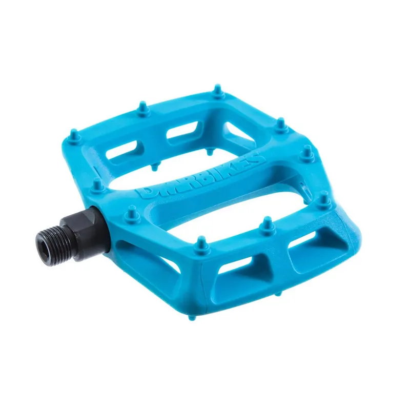 DMR V6 Plastic Pedals - Cro-Mo Axle - Blue