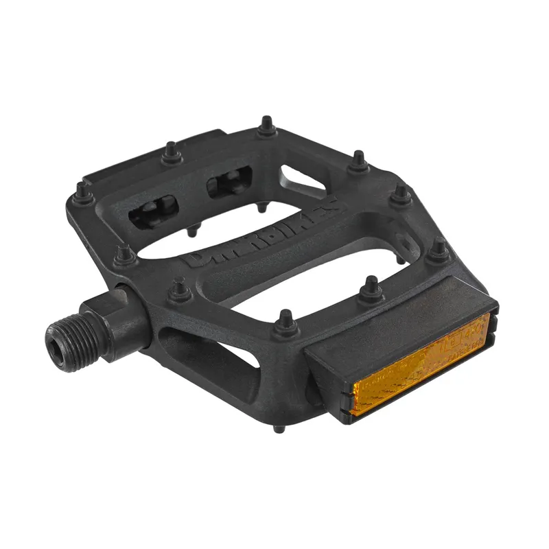 DMR V6 Plastic Pedals - Cro-Mo Axle - Black inc Reflector