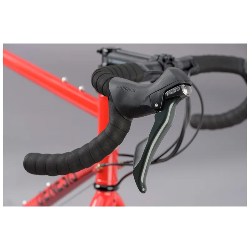 2021 Genesis Croix De Fer 20 Adventure Road Bike in Red-3