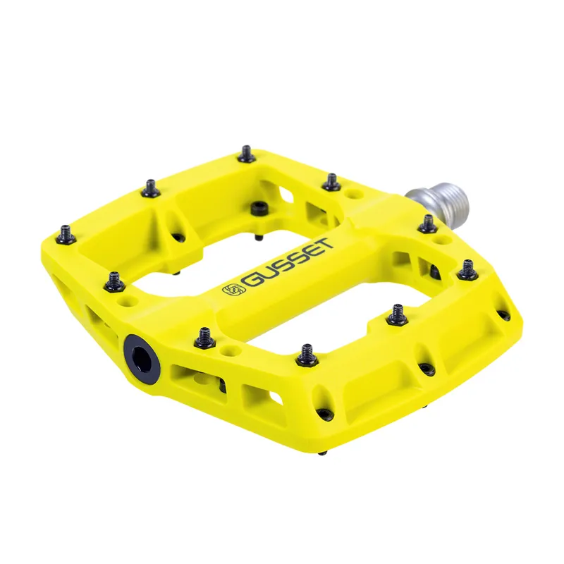 Gusset Slim Jim Nylon Pedals - Lime