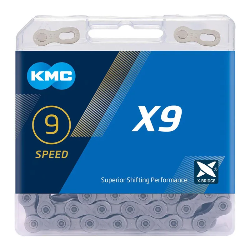 KMC X9 Grey Bike Chain 114L