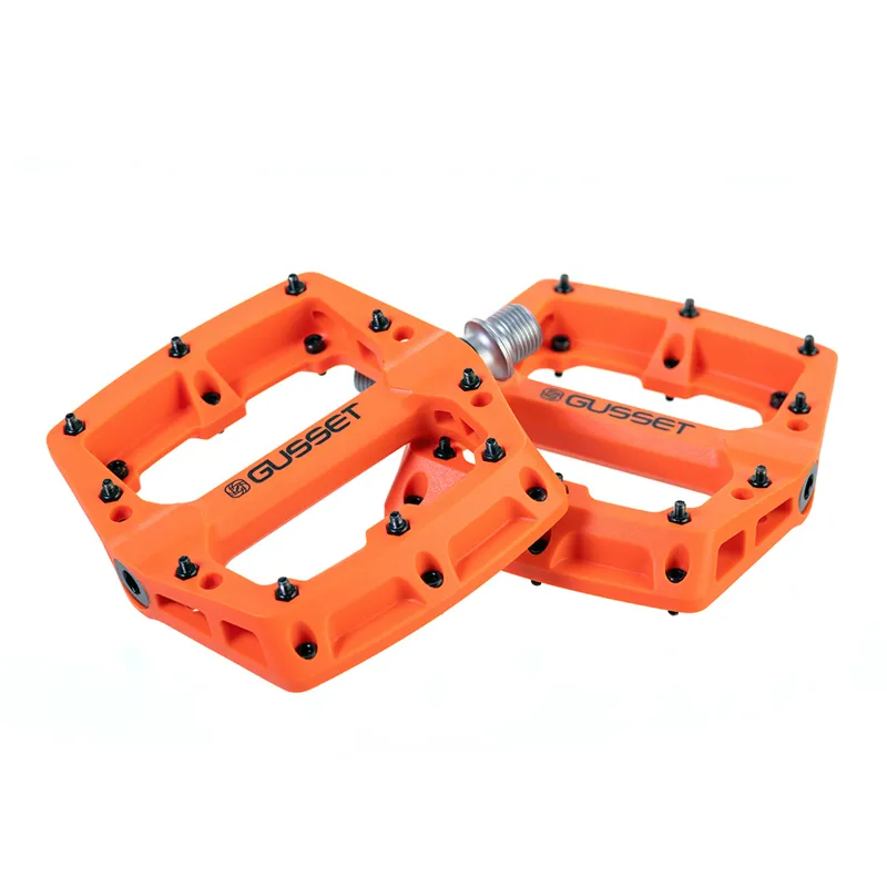 Gusset Slim Jim Nylon Pedals - Orange