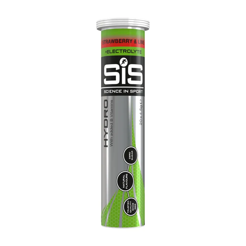 SIS GO Hydro Tablets - Strawberry and Lime - Tube of 20
