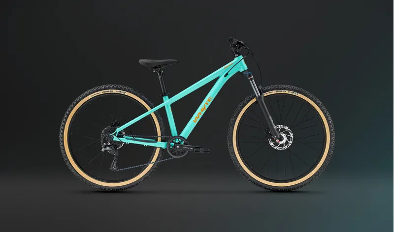 Whyte Secta 26 Hardtail Junior Mountain Bike in Aqua with Coral Orange-8