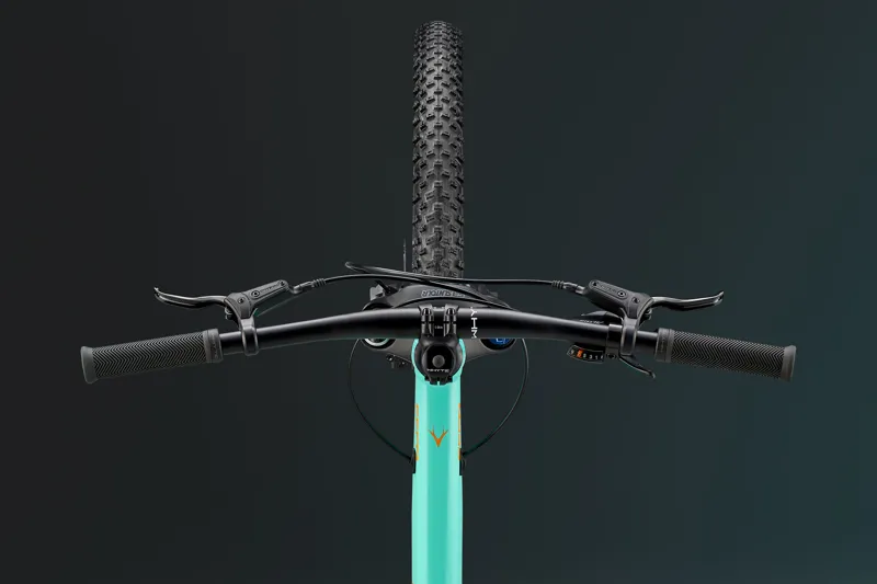 Whyte Secta 26 Hardtail Junior Mountain Bike in Aqua with Coral Orange-7