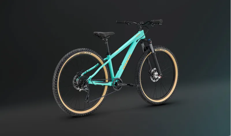 Whyte Secta 26 Hardtail Junior Mountain Bike in Aqua with Coral Orange-10