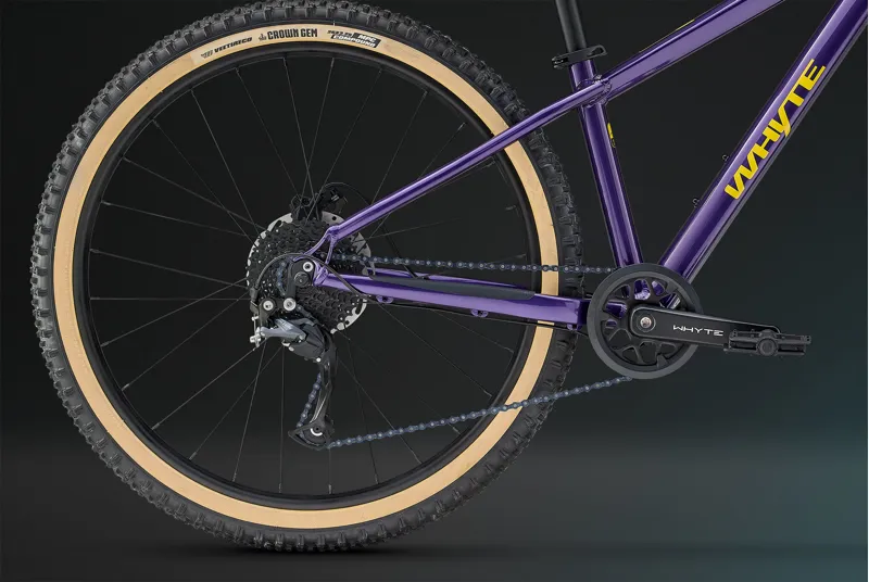 Whyte Secta 26 Hardtail Junior Mountain Bike in Purple with Yellow-9