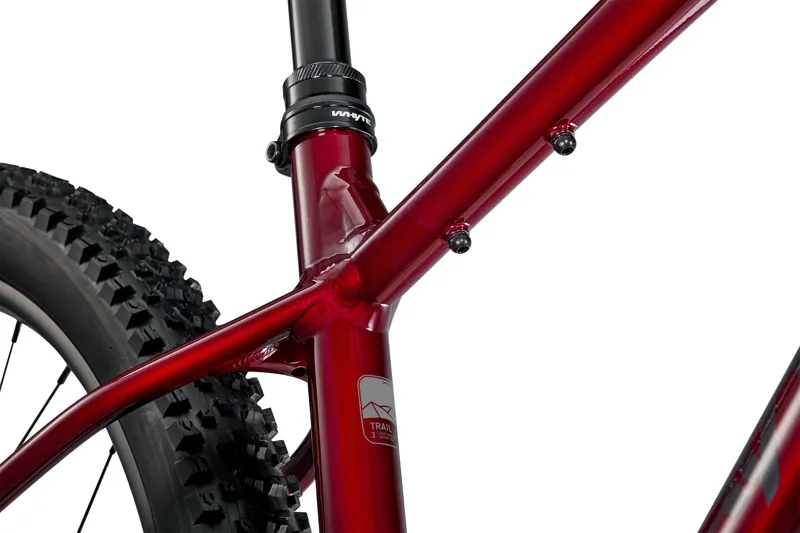 Whyte Secta RS Hardtail Mountain Bike in Ruby Red with Silver-4