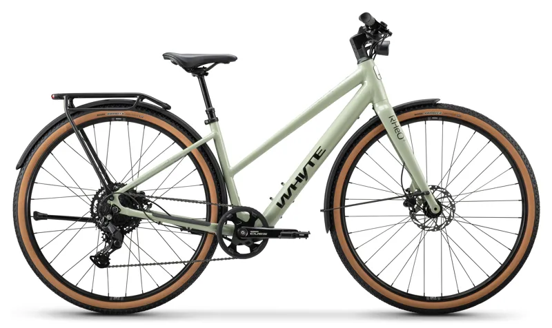 Whyte Rheo 3 ST Electric Hybrid Bike in Gloss Sage Green