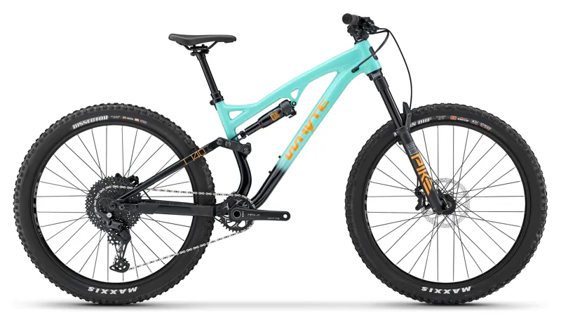 Whyte T-140 27 Junior Trail Full Suspension Bike in Gloss Green
